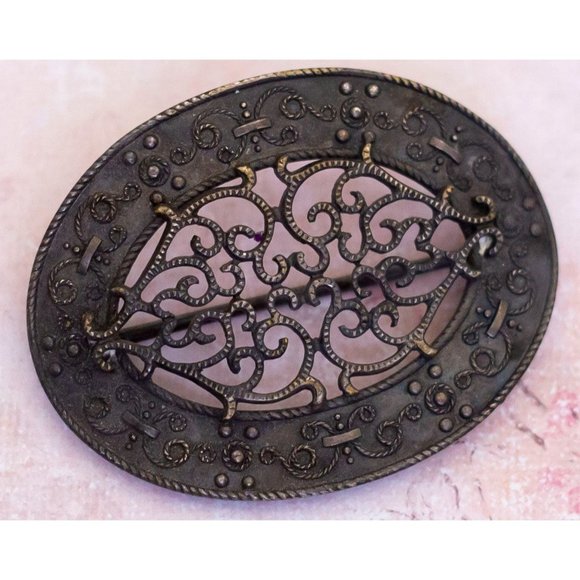 Vintage Intricate Fantasy Brooch in Sterling Silver | H30 - Picture 2 of 4